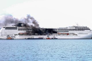 Έσβησε η φωτιά σε κρουαζιερόπλοιο στην Κέρκυρα