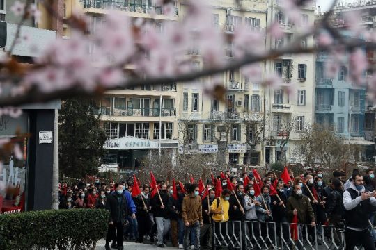 Συγκέντρωση και πορεία φοιτητών κατά του νόμου Κεραμέως στη Θεσσαλονίκη