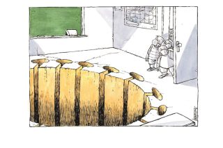 Σκίτσο της Εφ.Συν. [Μ. Κουντούρης 20.04.2021]