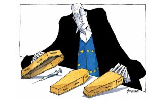 Σκίτσο της Εφ.Συν. [Μ.Κουντούρης 03.04.2021]