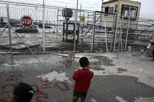 Διαμαρτυρία προσφύγων στον Σκαραμαγκά
