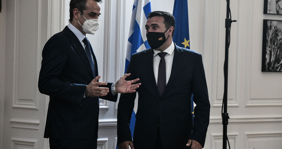 Στον δρόμο των Πρεσπών Μητσοτάκης και Ζάεφ