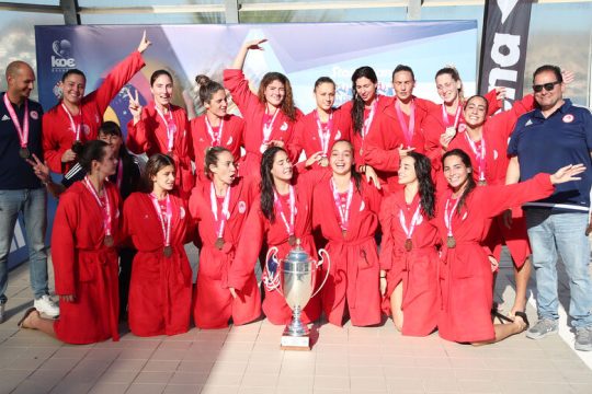«Ερυθρόλευκο» το Κύπελλο στο πόλο γυναικών