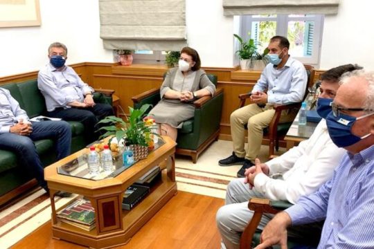 Συνεχίζεται η επίσκεψη Μενδώνη στην Κρήτη – Σε Γόρτυνα και Φαιστό η υπουργός