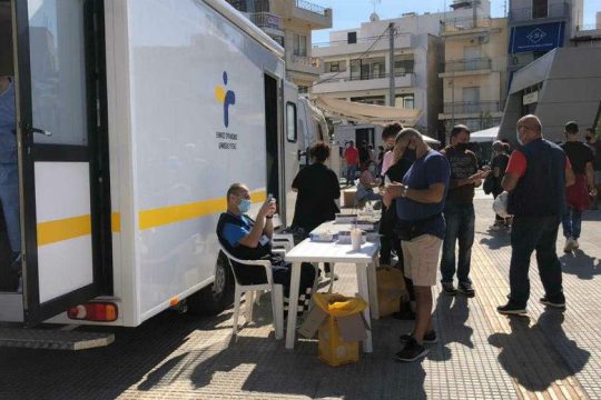 Πού θα γίνουν τεστ για Covid-19 την Τρίτη 22 Ιουνίου