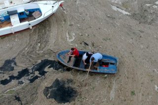 Ανησυχία για τη βλέννα στις ακτές της Λήμνου