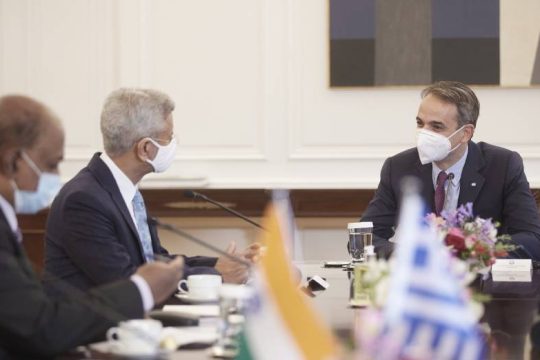 Συνάντηση Μητσοτάκη με τον Ινδό υπουργό Εξωτερικών