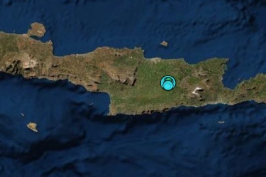 Σεισμός ταρακούνησε την Κρήτη τα ξημερώματα