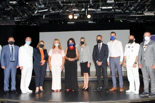 Θερμή υποδοχή του Celestyal Olympia στο λιμάνι της Θεσσαλονίκης