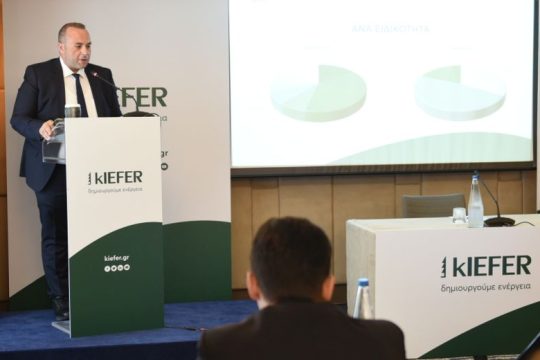 Παρουσίαση του επενδυτικού προγράμματος και των στρατηγικών στόχων της εταιρείας kIEFER