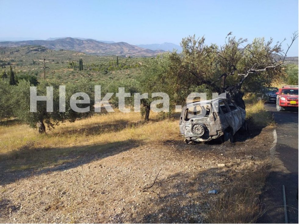 Απανθρακώθηκε οδηγός μετά από τροχαίο στην Κορινθία