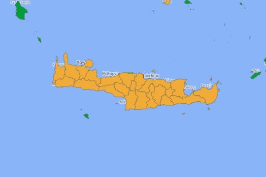Στο πορτοκαλί όλη η Κρήτη, με τεστ οι ανεμβολίαστοι εργαζόμενοι στον τουρισμό