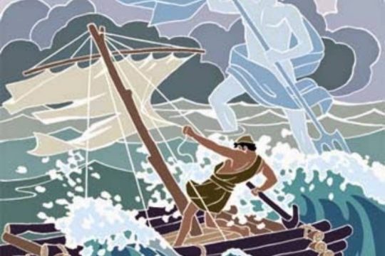 Εγκώμιο φιλοξενίας.  Γυρισμό δεν έγραψε για μας ακόμα ο Δίας. γ` 160