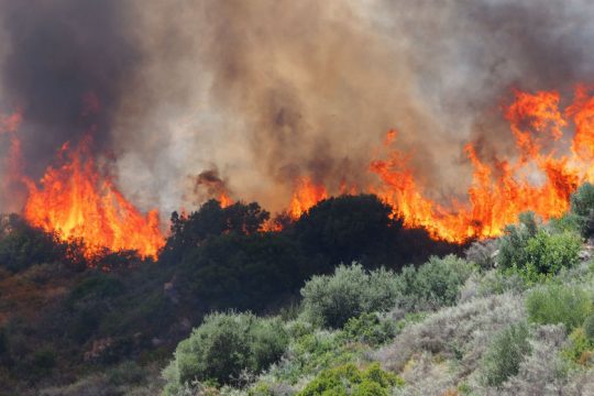 Στο «πορτοκαλί» η Κρήτη, αυξημένος ο κίνδυνος εκδήλωσης πυρκαγιών