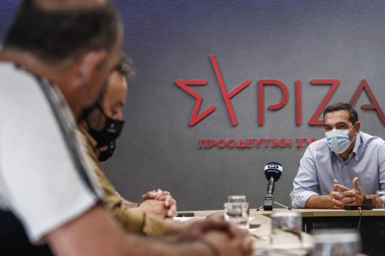 Ο Τσίπρας στη Μύκονο