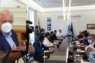 Σόου στο Μαξίμου την ώρα της μάχης