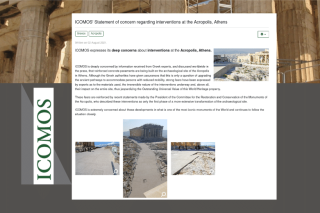«Το ICOMOS ανησυχεί βαθιά» για τις διαστρώσεις στην Ακρόπολη