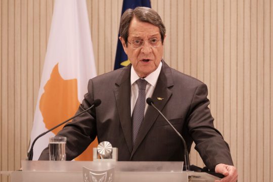 Ν. Αναστασιάδης: Η Τουρκία προσπαθεί να δημιουργήσει νέα τετελεσμένα