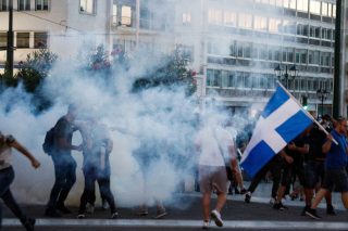 Ακροδεξιό πρόσημο στη συγκέντρωση αντιεμβολιαστών