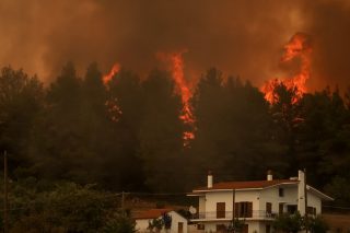 Στάχτες το ένα τρίτο της Εύβοιας