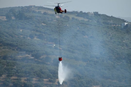 Παραμένει υψηλός ο κίνδυνος πυρκαγιών σε Ηράκλειο και Λασίθι