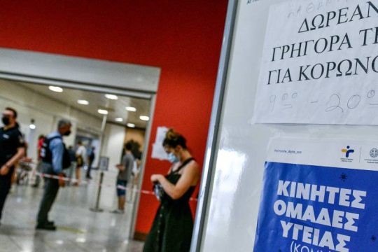 Σημεία δωρεάν ελέγχου για κορονοϊό (rapid test) την Τρίτη 10 Αυγούστου