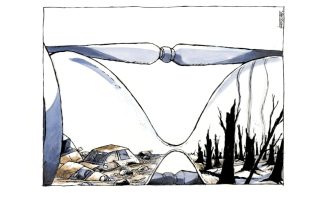 Σκίτσο της Εφ.Συν. [Μ. Κουντούρης 24.08.2021]