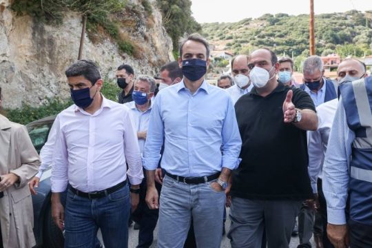 Δόγμα ατομικής ευθύνης από Μητσοτάκη και για τους σεισμόπληκτους της Κρήτης