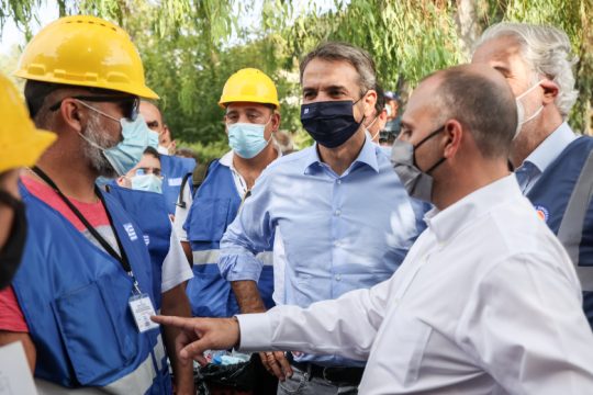 Στο Αρκαλοχώρι ο Κυριάκος Μητσοτάκης
