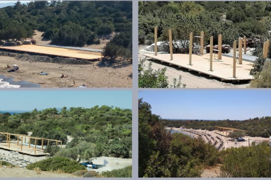 Αυθαίρετο τερατούργημα στην παραλία Γλύστρα της Ρόδου