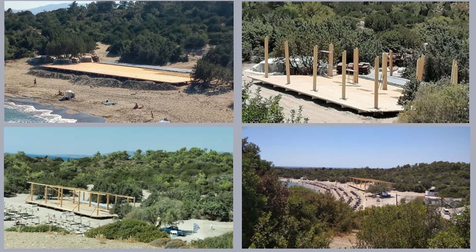Αυθαίρετο τερατούργημα στην παραλία Γλύστρα της Ρόδου