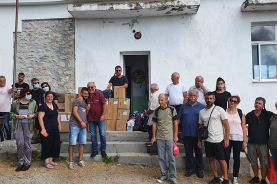 Επίσκεψη αλληλεγγύης στα λαβωμένα χωριά
