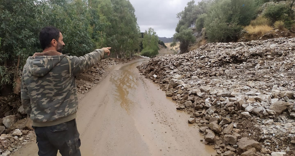 Καταιγίδες και κατολισθήσεις στην ανατολική Κρήτη