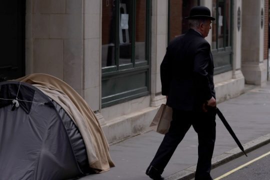 Βρετανία: Σε ύψος ρεκόρ ο αριθμός των αστέγων στο Λονδίνο