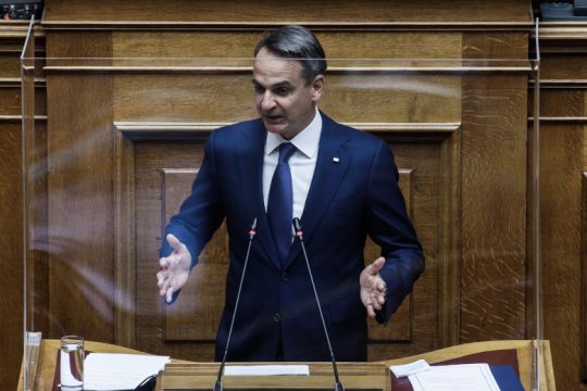 Ο αποχαιρετισμός Μητσοτάκη στην Φώφη Γεννηματά