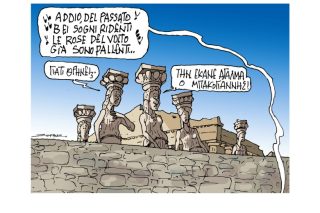 Σκίτσο της Εφ.Συν. [Π.Ζερβός 15.10.2021]