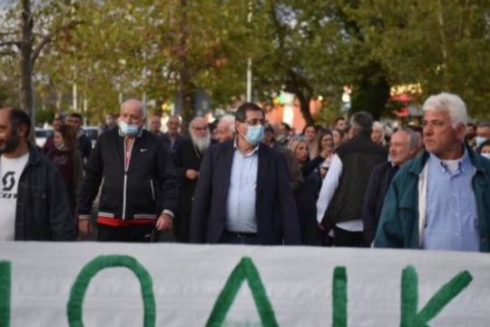 Διαμαρτυρία κατά των ανεμογεννητριών στην Πάτρα
