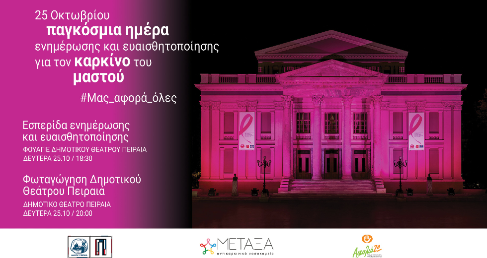 Ο Πειραιάς τιμά την Παγκόσμια Ημέρα κατά του καρκίνου του μαστού
