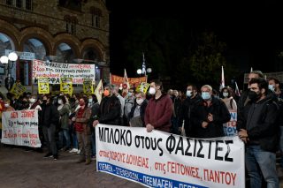 Αντιφασιστική πορεία στην Παλιά Κοκκινιά