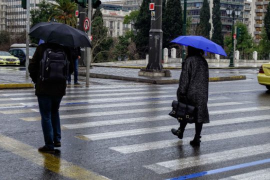 Βροχές και καταιγίδες σε μεγάλο μέρος της χώρας