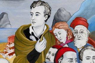 Η Παλιγγενεσία σε μια καλειδοσκοπική, ελεύθερη, ζωγραφική σύνθεση