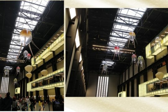 Μέδουσες επιπλέουν στην οροφή τής Tate