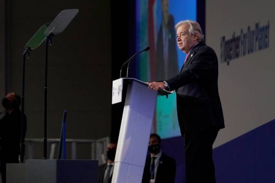 «Είτε το σταματάμε είτε θα μας σταματήσει», είπε ο Γκουτέρες στην COP26