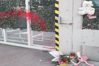 Λίγα λουλούδια στον χώρο που πέθανε η 8χρονη Όλγα