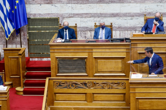 Δημόσια δήλωση Τσίπρα στα ΜΜΕ αμέσως μετά το διάγγελμα Μητσοτάκη