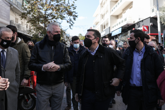 Μέτρα στήριξης του λαϊκού εισοδήματος ζήτησε από το Περιστέρι ο Αλ. Τσίπρας