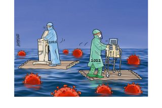 Σκίτσο της Εφ.Συν. [Κ.Γρηγοριάδης 03.01.2022]