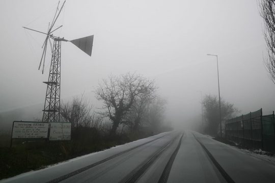 Ισχυρή χιονόπτωση στο Οροπέδιο Λασιθίου, κλειστά τα σχολεία