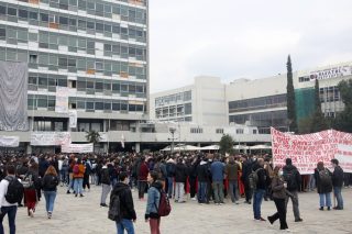 Πορεία φοιτητών στη Θεσσαλονίκη ενάντια σε ΟΠΠΙ και ΕΒΕ
