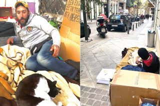Αστεγες κουβέντες στους δρόμους της Αθήνας